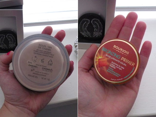 Chanel Soleil Tan de Chanel vs Bourjois Bronzing Primer Chanel Soleil Tan de Chanel vs Bourjois Bronzing Primer