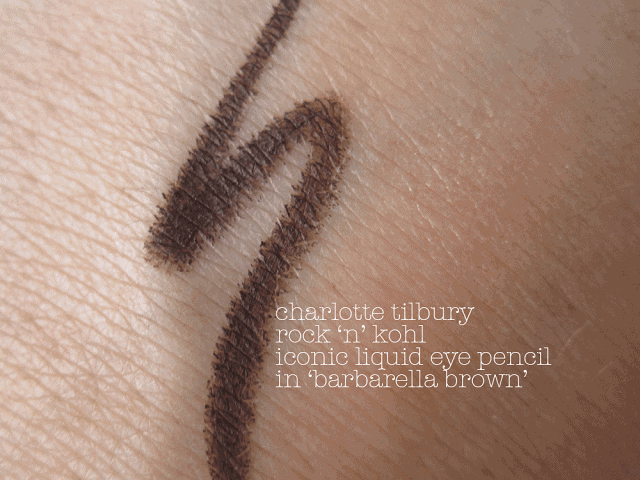 charlotte tilbury rock 'n' kohl iconic liquid eye pencil in barbarella brown charlotte tilbury rock 'n' kohl iconic liquid eye pencil in barbarella brown