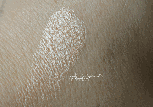 Stila Kitten Eyeshadow Swatch and Review Stila Kitten Eyeshadow Swatch and Review
