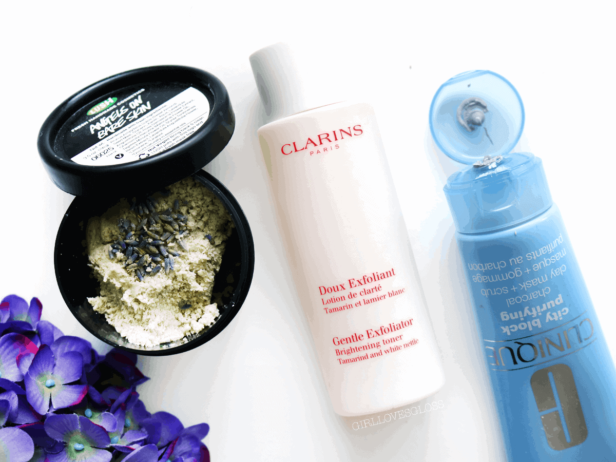 3exfoliators3Best Exfoliators by Clarins, Lush and Clinique