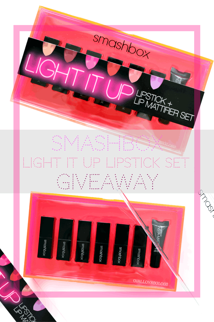 Smashbox Light It Up Lipstick and Mattifier Set Giveaway