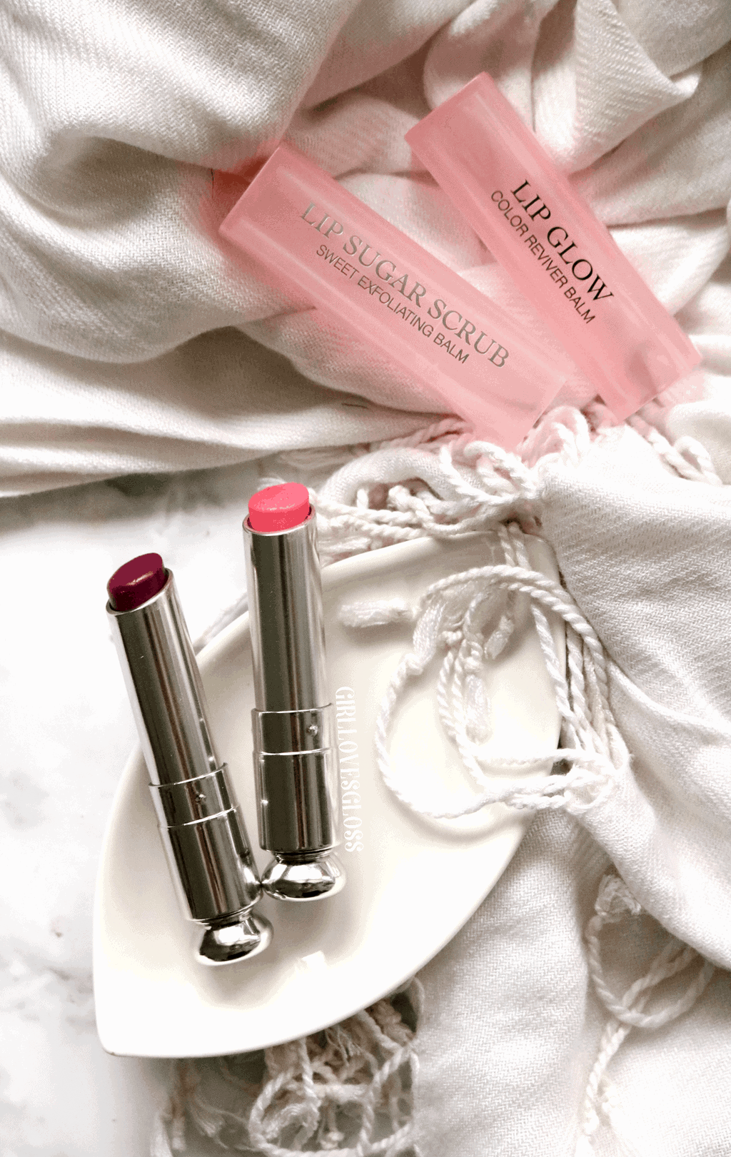 Dior Lip Glow and Lip Sugar Scrub Review and Swatches