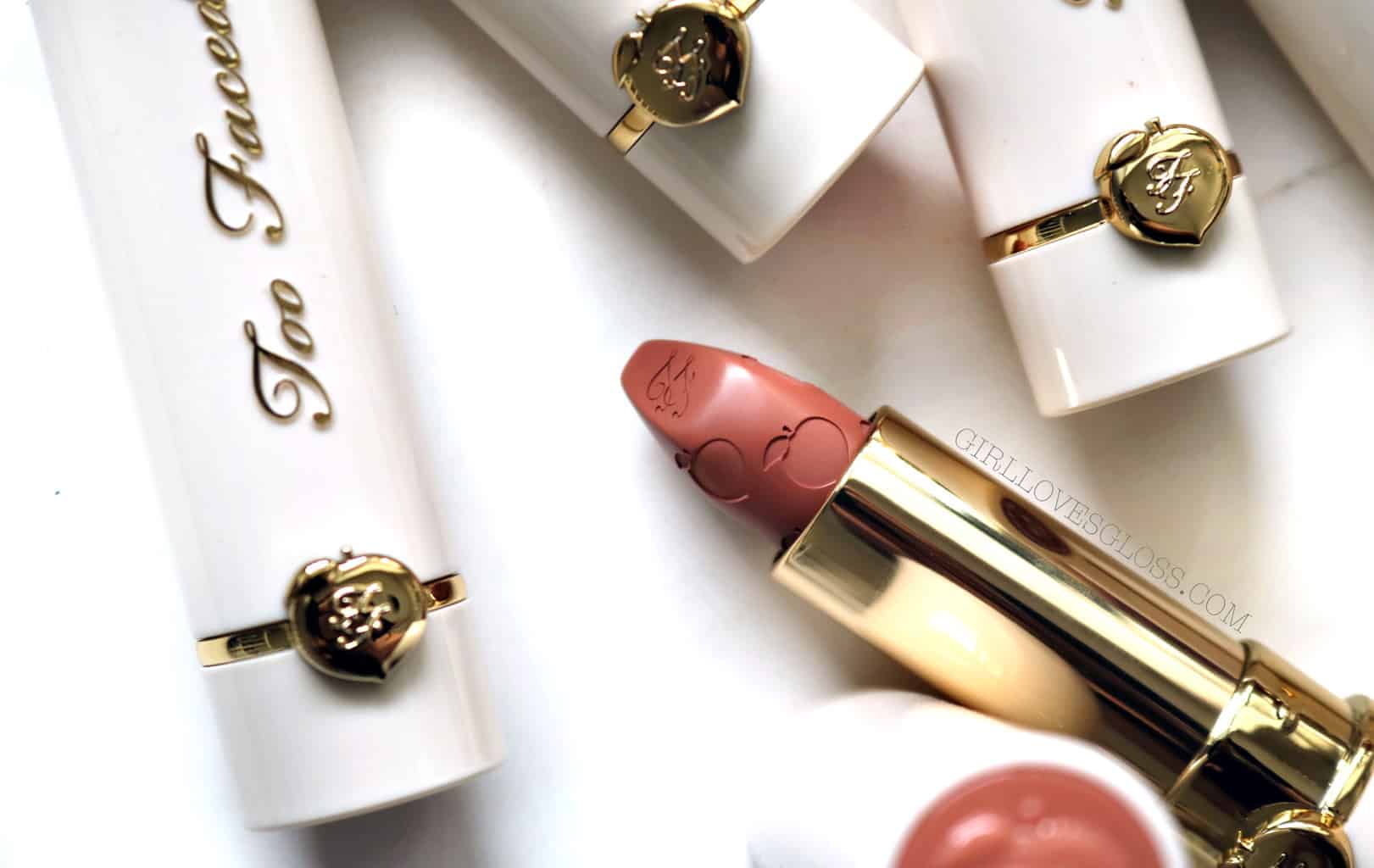 Too Faced Peach Kiss Lipsticks Giveaway