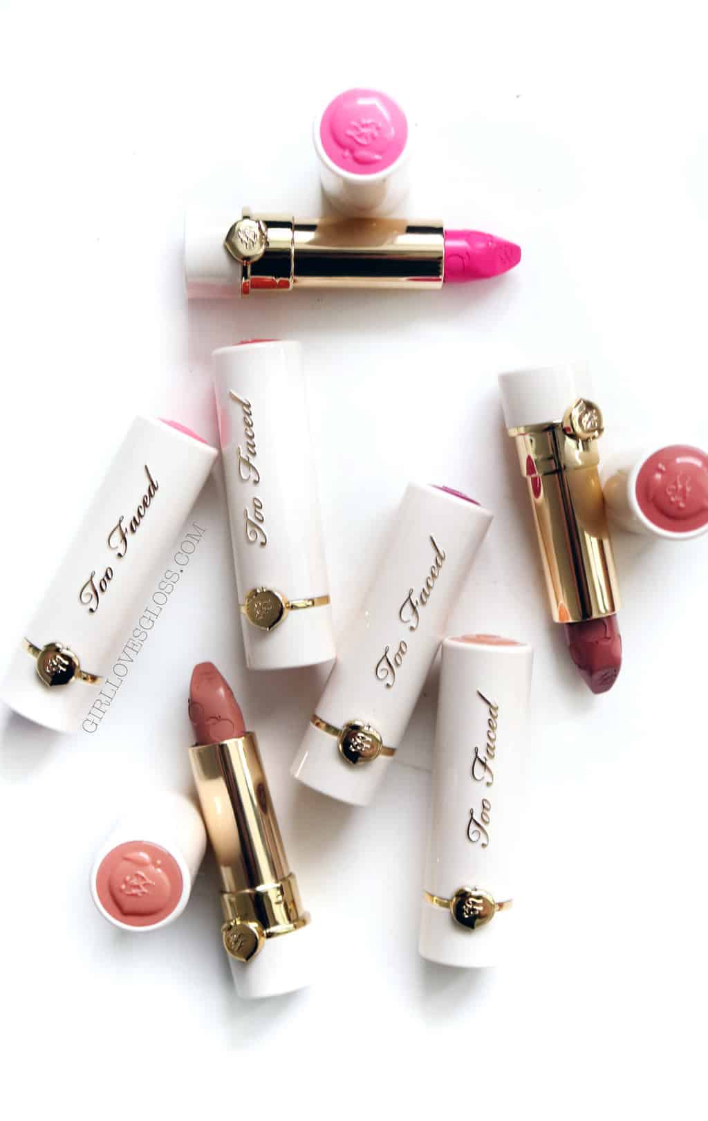 Too Faced Peach Kiss Lipsticks Giveaway