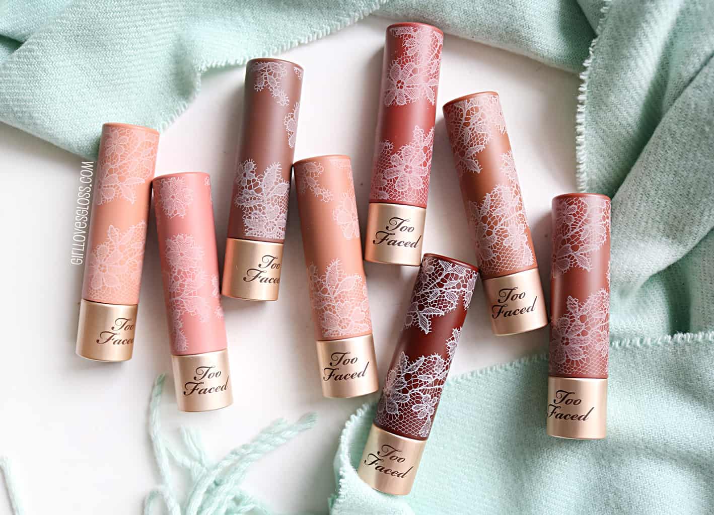 Too Faced Natural Nudes Lipstick Swatches and Review