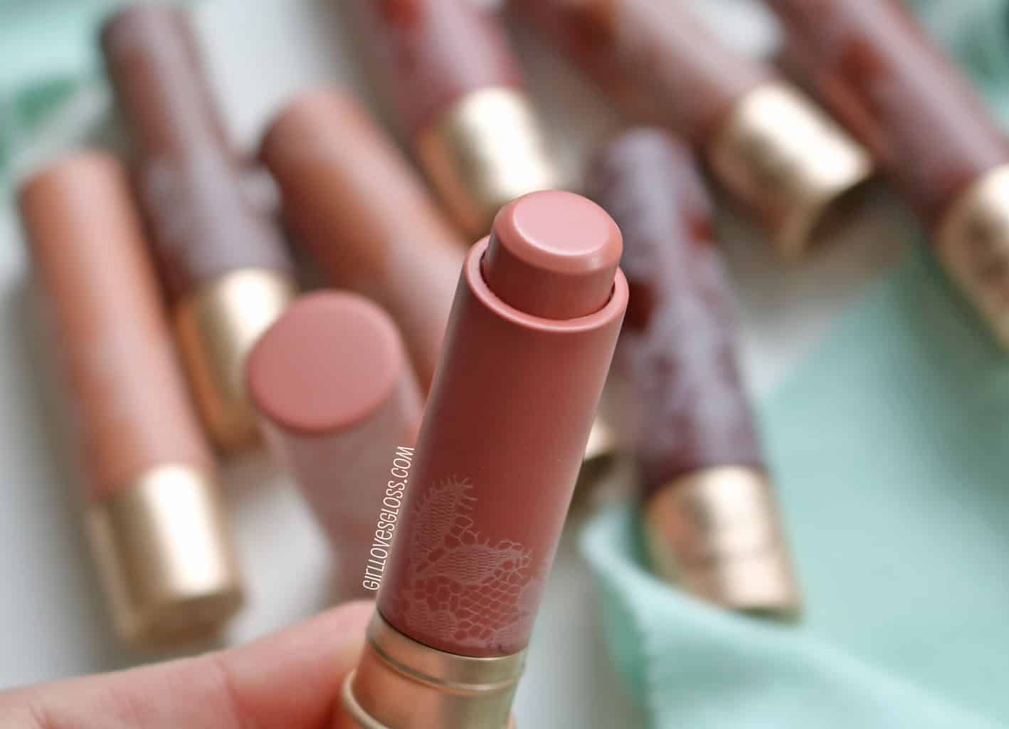 Too Faced Natural Nudes Lipstick Swatches and Review
