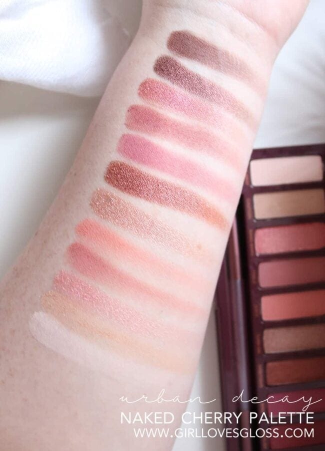 Urban Decay Naked Cherry Palette Swatches Urban Decay Naked Cherry Palette Swatches