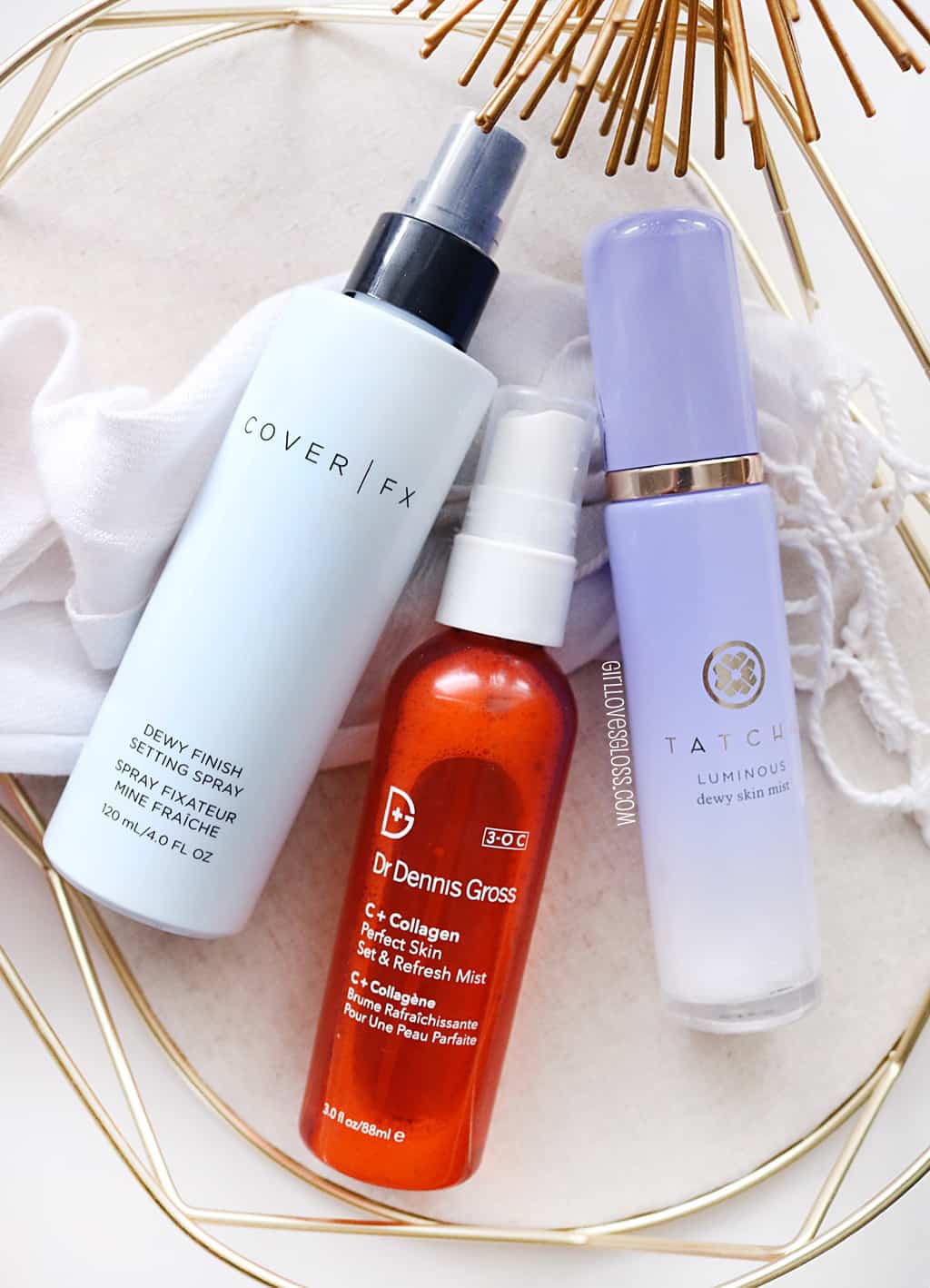 Setting Sprays for dry Skin