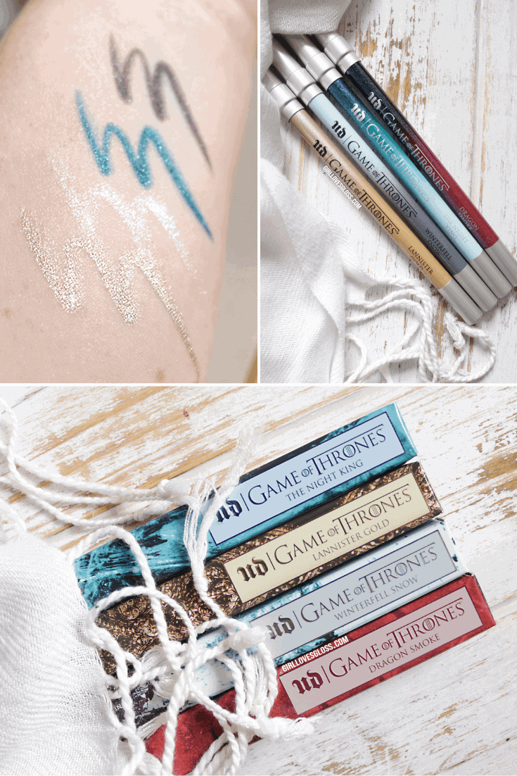 Urban Decay Game of Thrones Collection Review and Swatches