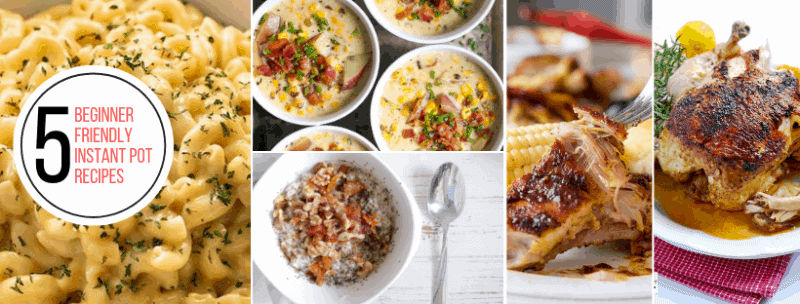 5 easy beginner friendly instant pot recipes