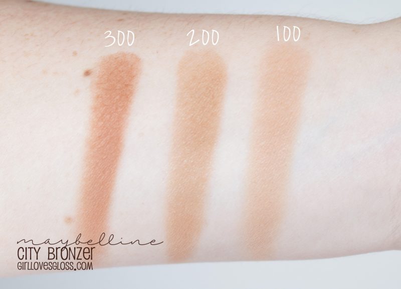 Maybelline City Bronzer Swatches