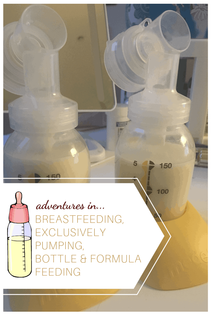 adventures in breastfeeding, exclusive pumping, bottle and formula feeding
