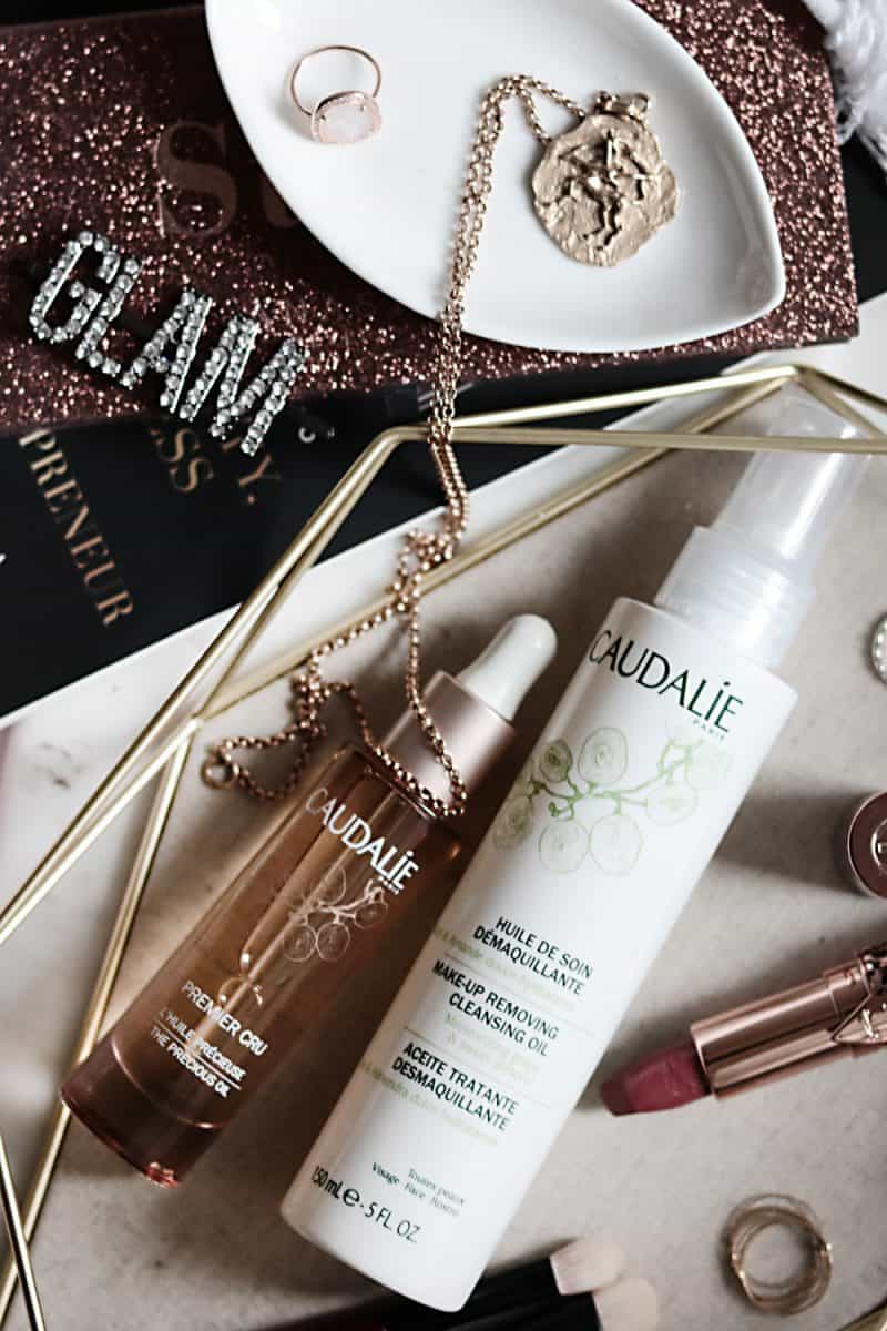 Caudalie Cleansing Oil and Precious Oil with BeautySense