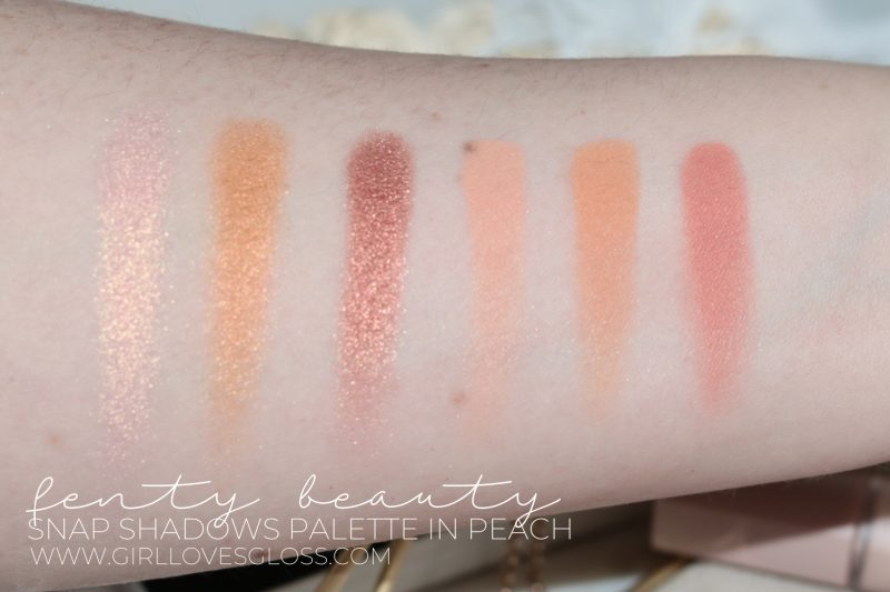 Fenty Snap Shadows Palette Peach and True Neutrals Review Fenty Snap Shadows Palette Peach and True Neutrals Review