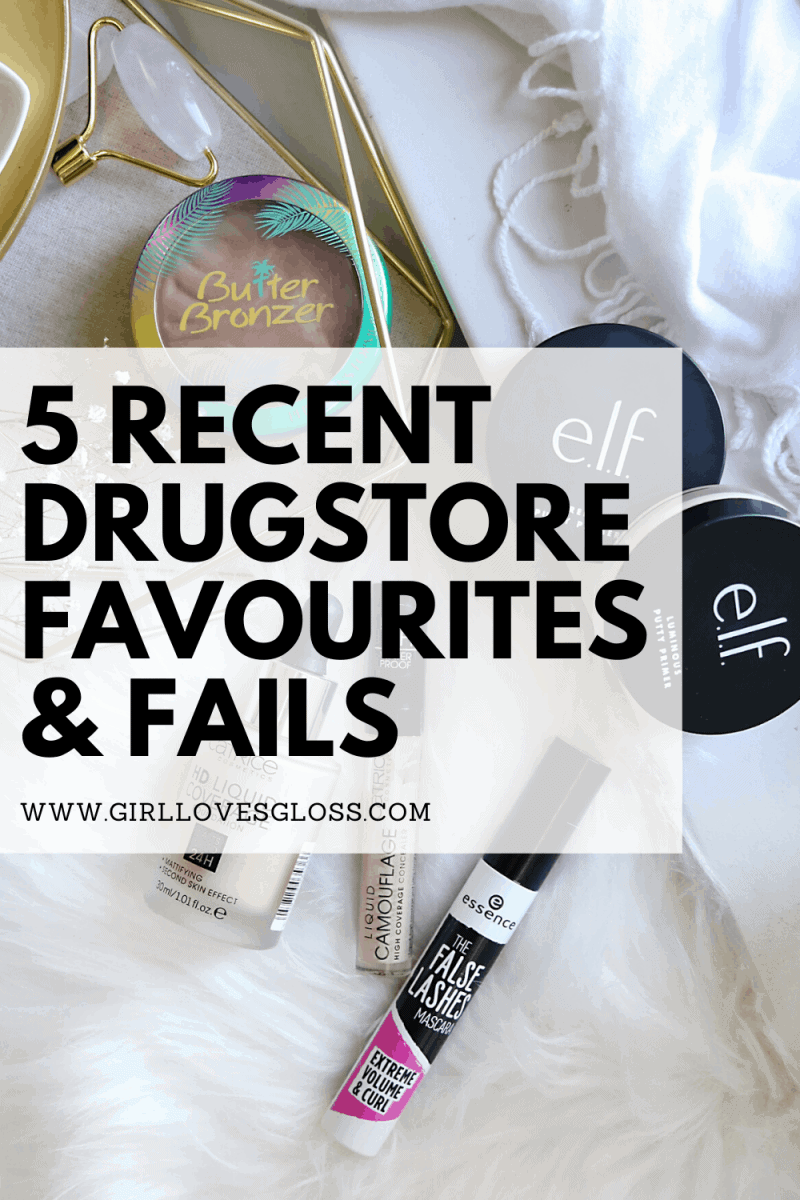 Recent Drugstore beauty product favourites and fails