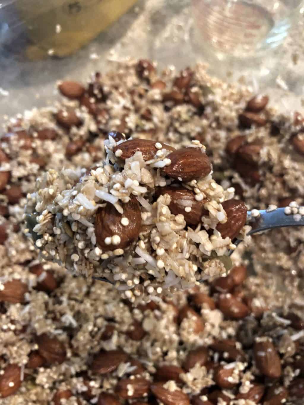Quinoa Almond Granola Recipe