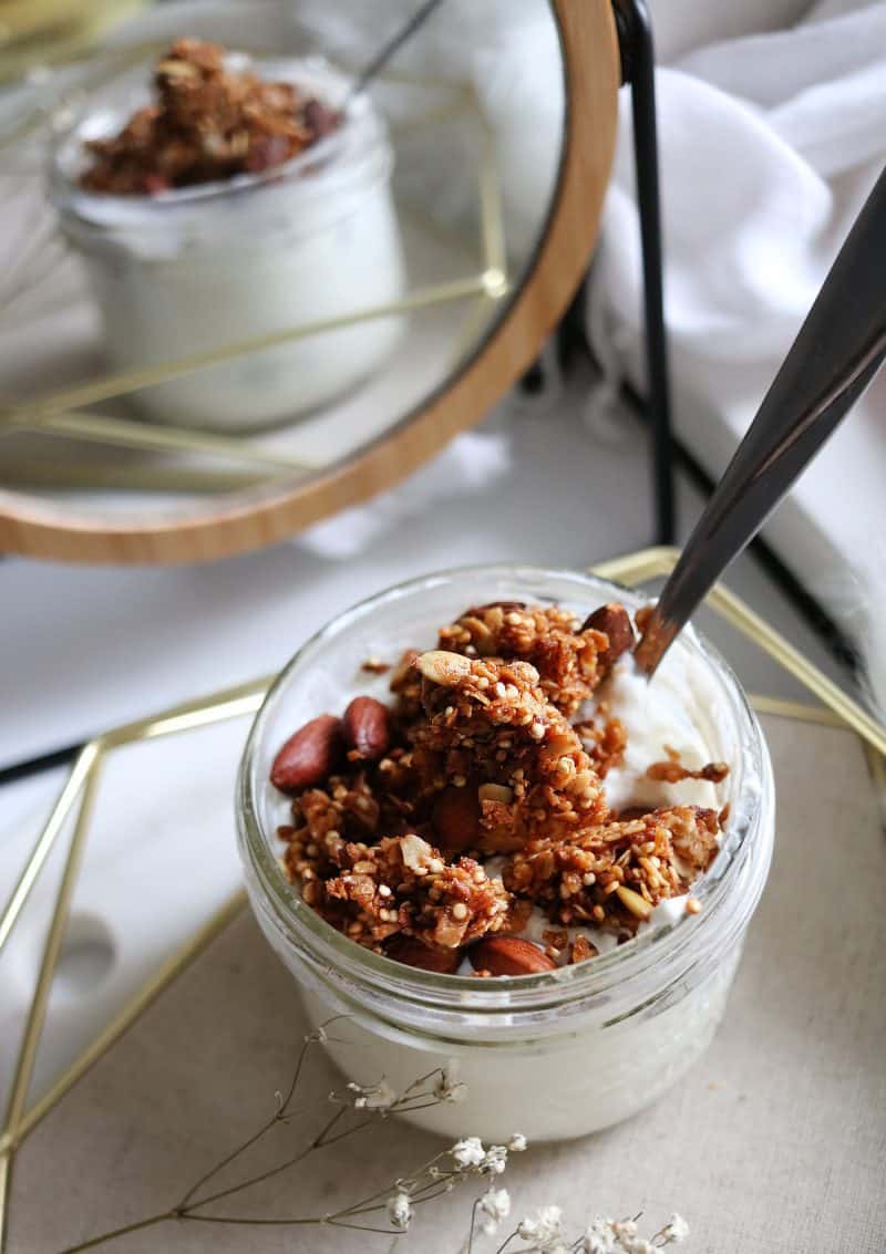 Quinoa Almond Granola Recipe
