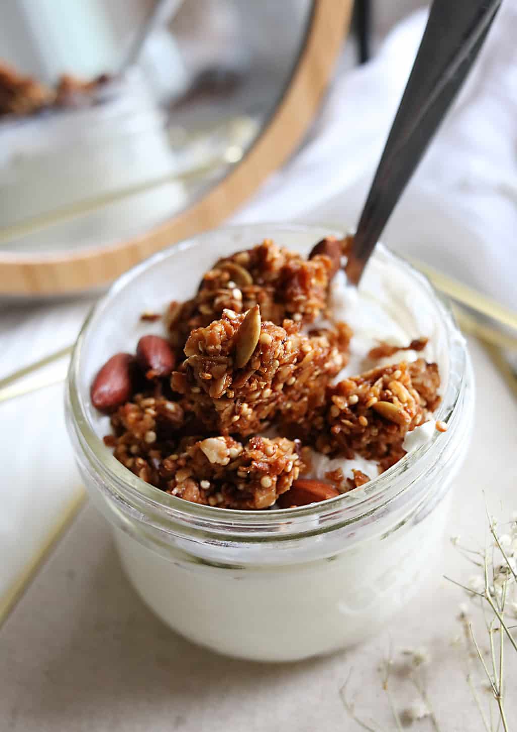 Quinoa Almond Granola Recipe