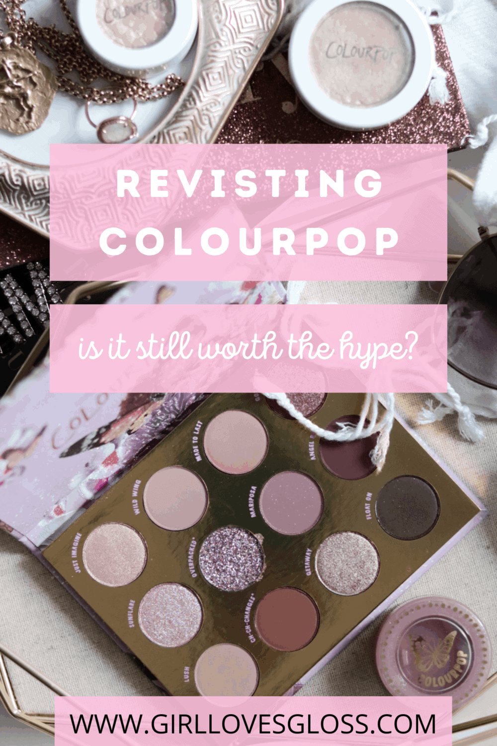 Colourpop Review Flutterby Palette, Bookay Jelly Much, Flexitarian and Super Shock Shadows