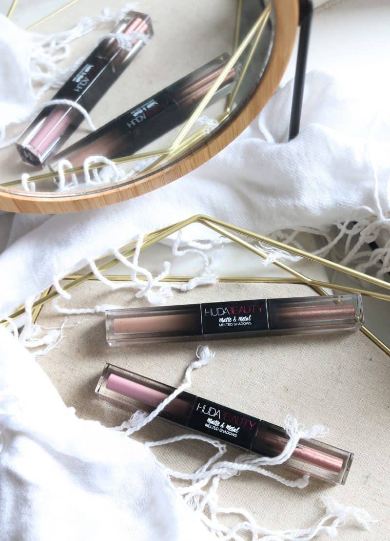 Huda Beauty Matte & Metal Melted Shadow swatches and review