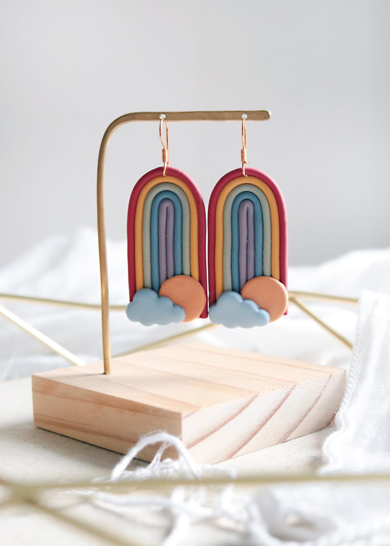 Petal and Posy Polymer Clay Earrings Vancouver BC