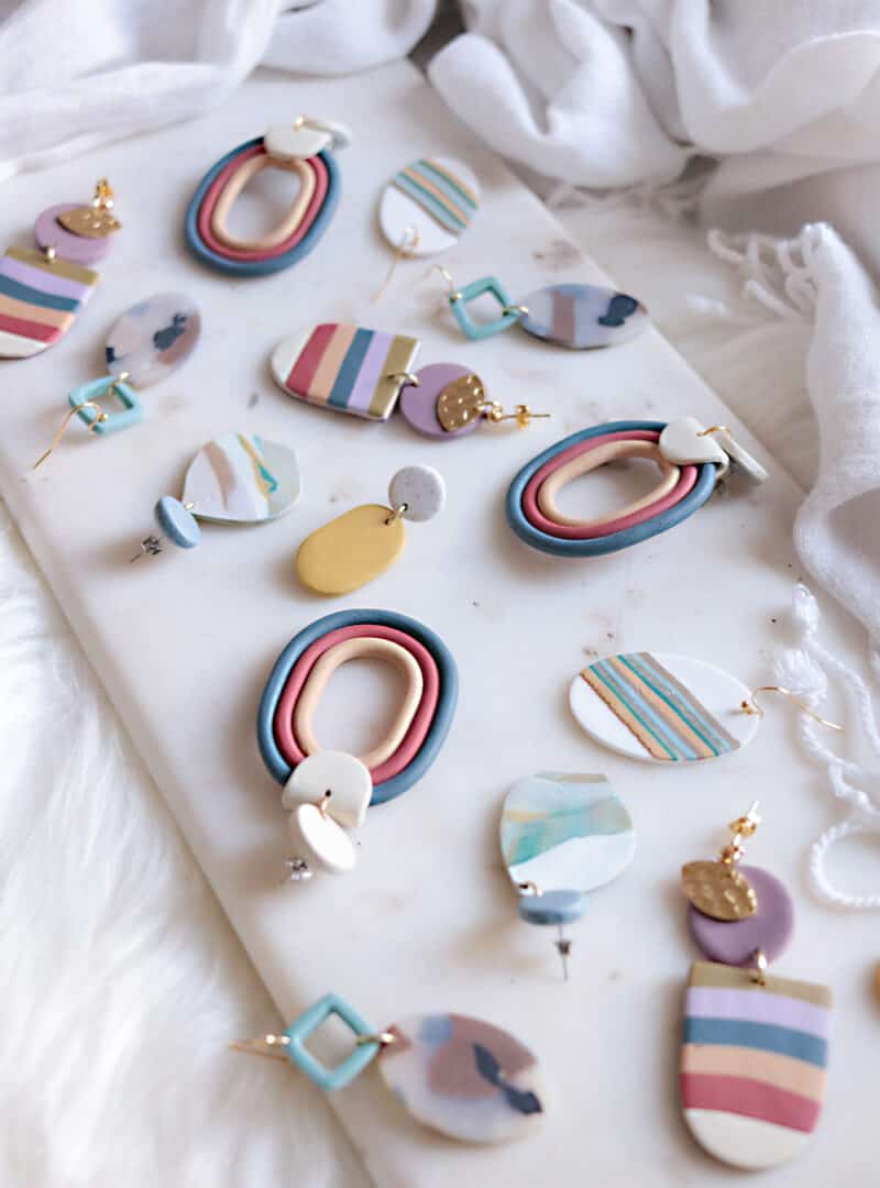 Petal and Posy Polymer Clay Earrings Vancouver BC