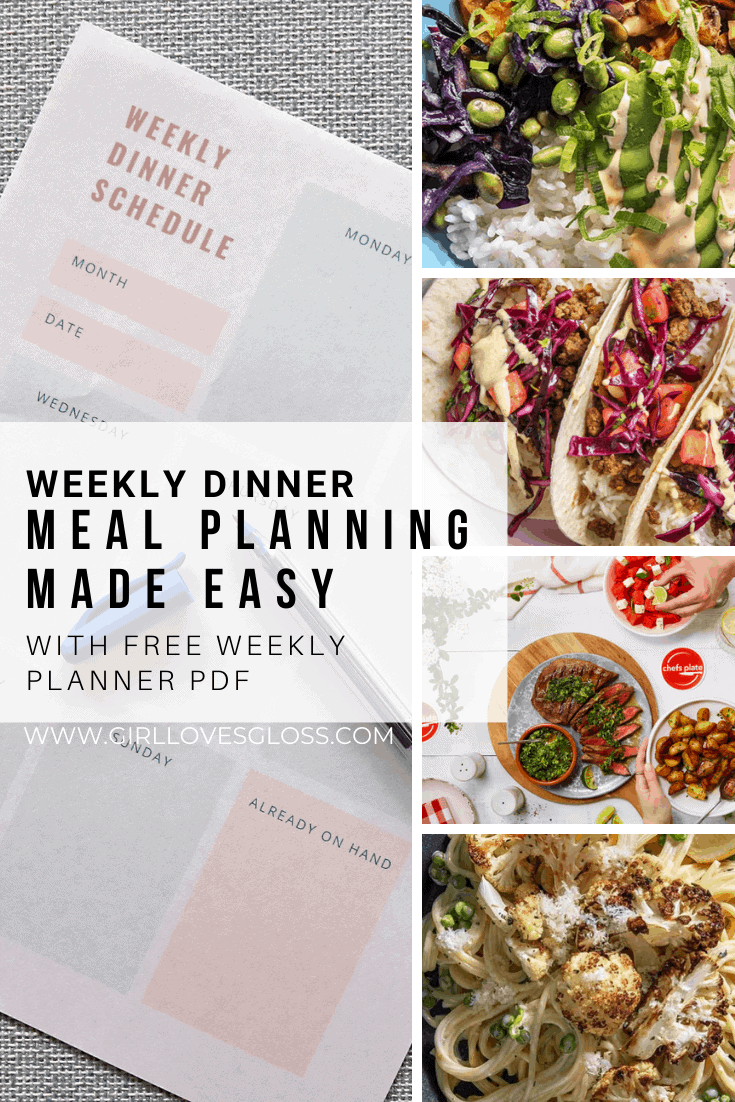 Weekly Dinner Planning Tips and Free Printable PDF Planner