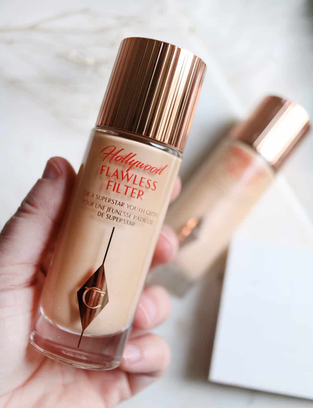 Charlotte Tilbury Hollywood Flawless Filter Review and Shade Extensions 2 vs 2.5