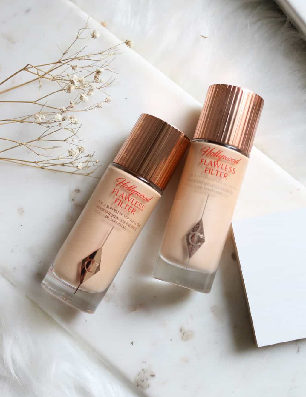 Charlotte Tilbury Hollywood Flawless Filter Review and Shade Extensions 2 vs 2.5