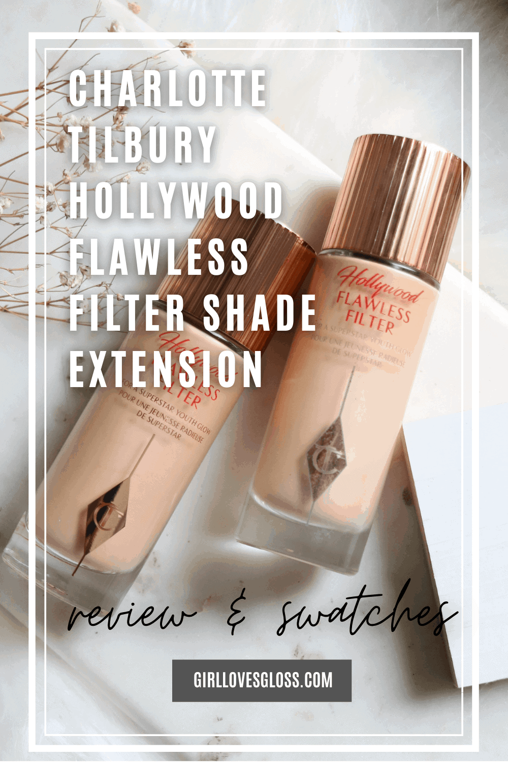 Charlotte Tilbury Hollywood Flawless Filter Review and Shade Extensions 2 vs 2.5