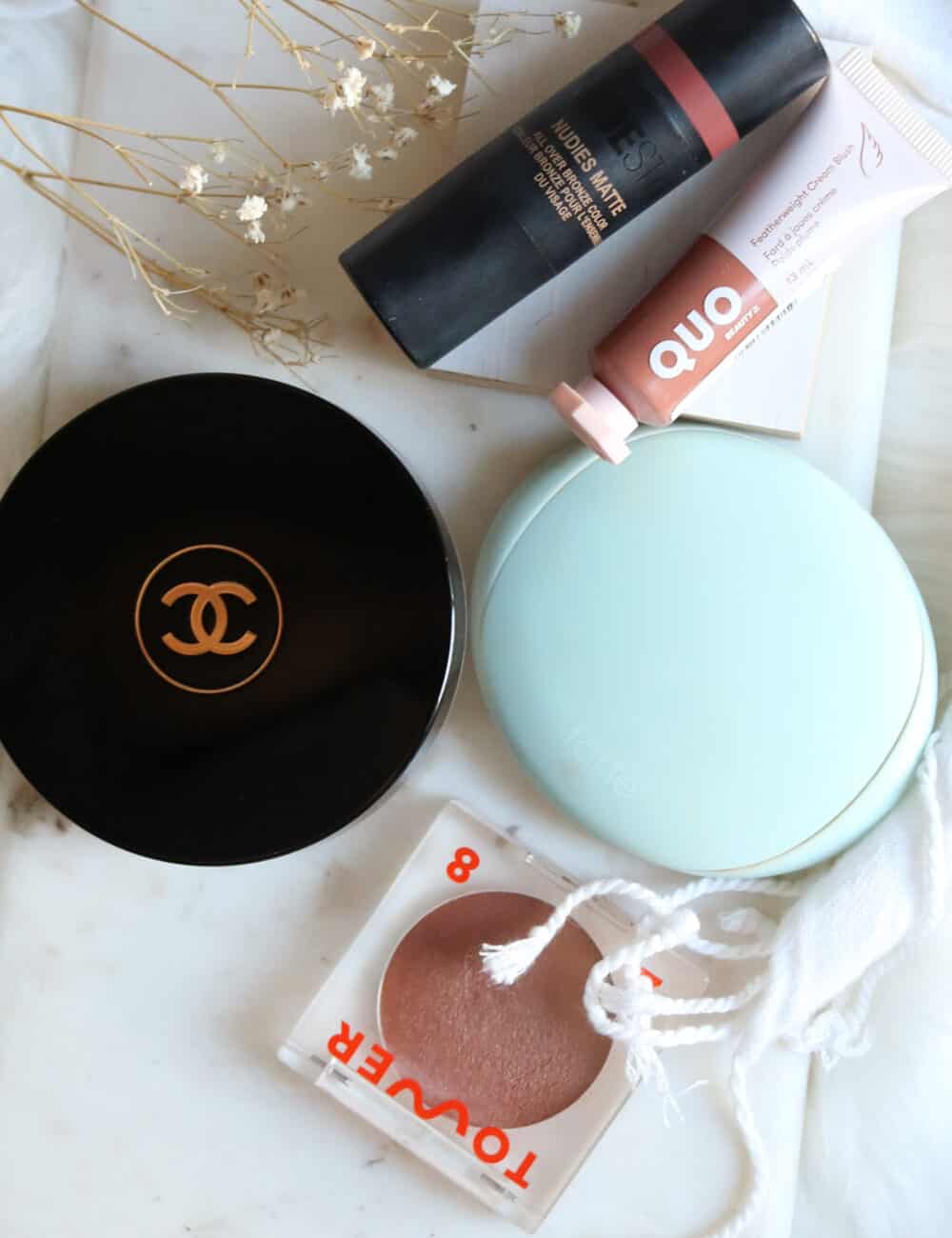 Cream Bronzer Comparison Chanel vs Tarte vs Nudestix vs Tower 28 vs Quo Beauty