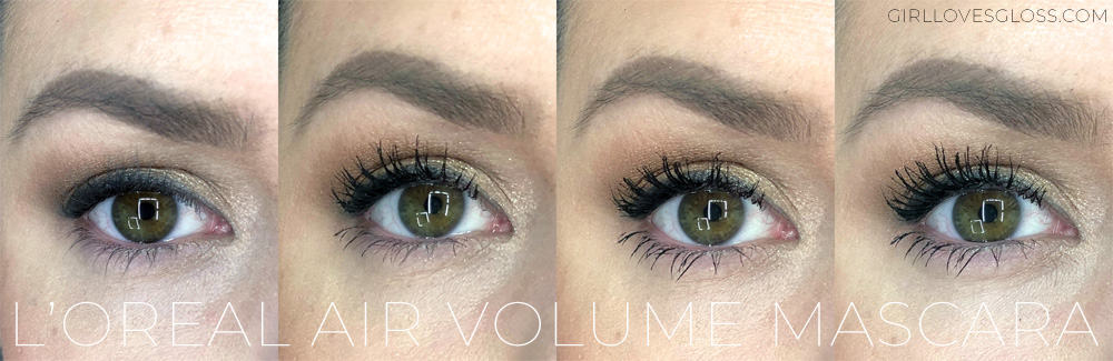 L'Oreal Air Volume Mascara Review Before and after