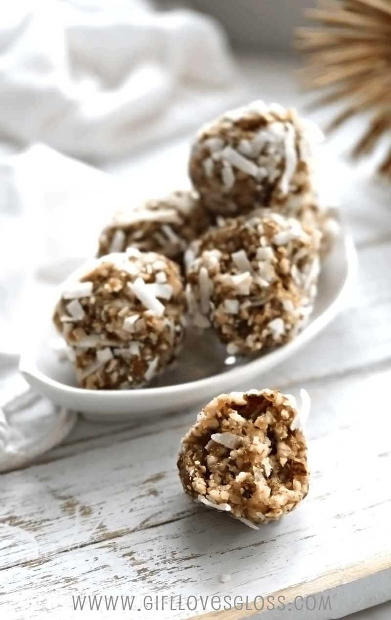 No Bake Lime Coconut Vegan Energy Bites